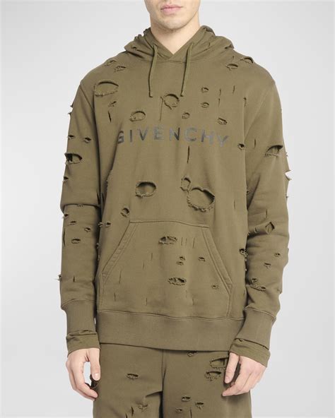 givenchy fake hoodie|givenchy men's destroyed hoodie.